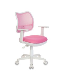Детское компьютерное кресло CH W797 розовый спинка сетка пластик белый CH W797 PK Бюрократ