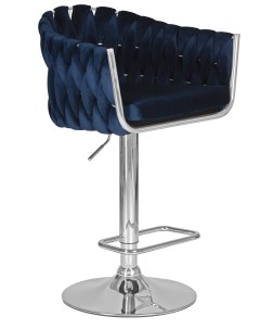 Барный стул MARCEL LM 9692 blue MJ9 117 хром синий Империя стульев