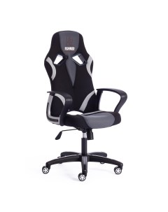 Кресло игровое компьютерное геймерское для пк RUNNER черный серый ткань Tetchair