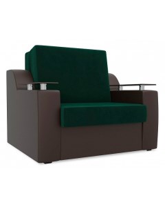 Кресло кровать Сенатор коричневый зеленый Лига диванов