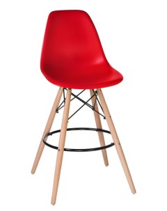 Барный стул DSW BAR LMZL PP638G red черный красный Империя стульев