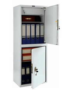 Шкаф металлический для документов AIKO SL 125 2Т светло серый 1252х460х340 мм 31 кг Практик