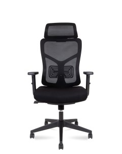 Кресло офисное Asper черный пластик черная сетка черная ткань Norden