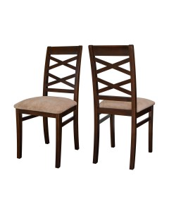 Комплект стульев Араго орех капучино 2шт Мебелик