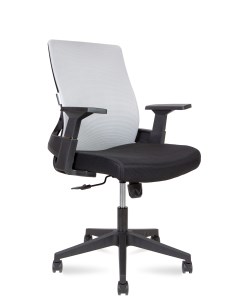 Кресло офисное Terra LB черный пластик серая сетка черная ткань Norden