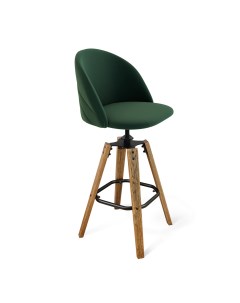 Барный стул SHT ST35 2 S93 181043 черный коричневый лиственно зеленый Sheffilton