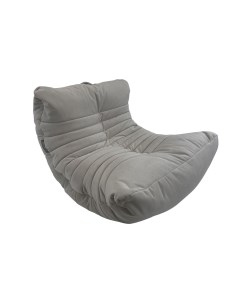 Кресло мешок нового формата aLounge Acoustic Sofa Tundra Spring велюр светло серый Ambient lounge