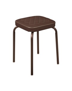Табурет НТ3 BR мягкое квадратное сиденье коричневый Haushalt