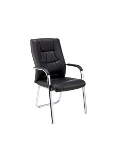 Конференц кресло BN_TQ_Echair 807 VPU кожзам черный хром Easy chair