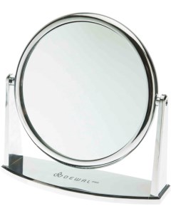 Зеркало настольное серебристое 18 см Dewal