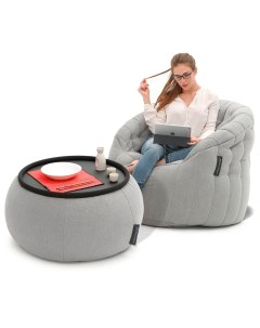 Кресло мешок со столиком Cove Package Keystone Grey серый Ambient lounge