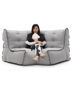 Угловая секция для модульного дивана Twin Modular Corner Keystone Grey светло серый Ambient lounge