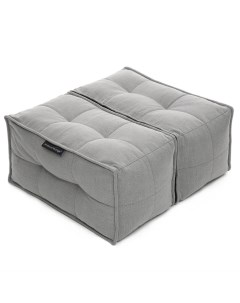 Оттоманка для ног к модульному дивану Twin Ottoman Keystone Grey светло серый Ambient lounge