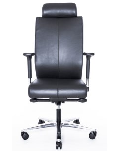 Эргономичное офисное кресло Body Leather 1201 63H Half black leather черное Falto