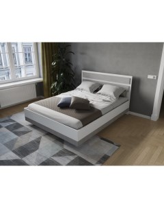 Кровать парящая Мечта с м 1600x2000 Белый Бетон Nobrand