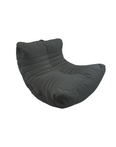 Кресло мешок нового формата aLounge Acoustic Sofa Black Sapphire велюр черно серый Ambient lounge