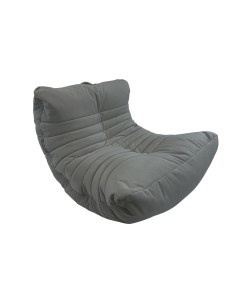 Кресло мешок нового формата aLounge Acoustic Sofa Keystone Grey велюр светло серый Ambient lounge