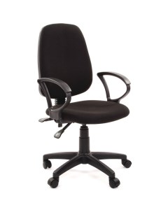 Кресло VT_EChair 318 AL ткань черная пластик Easy chair