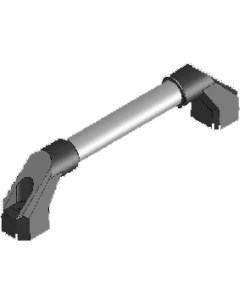 Ручка для шкафа ТРИЗАМ алюминий и пластик L 200 мм H 55 мм РА02 200 TRZ0075 Nobrand