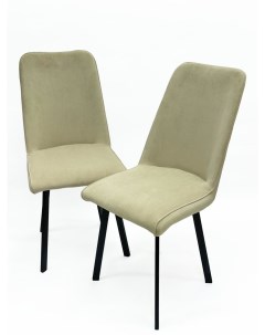 Мягкие стулья Бруно комплект 2 шт бежевый Alfa мебель