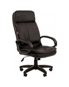 Кресло для руководителя 691 TPU черное экокожа пластик 1366744 Easy chair