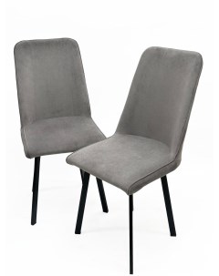 Мягкие стулья Бруно комплект 2 шт темно серый Alfa мебель