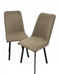 Мягкие стулья Бруно комплект 2 шт латте Alfa мебель