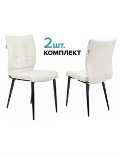 Комплект стульев 2 шт KF 4_2 черный молочный Бюрократ