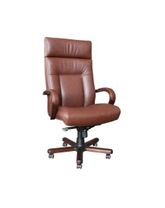 Кресло Q 421 кожа коричневая Tutkresla