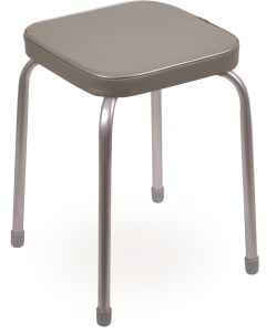 Табурет Фабрик 3 с мягким сиденьем 32 x 32 см темно серый Nika