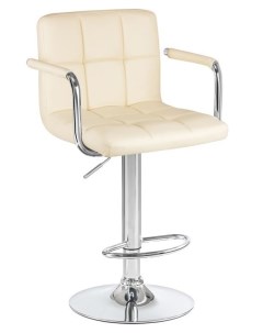 Барный стул KRUGER ARM D LM 5011 cream хром кремовый Империя стульев