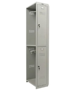 Шкаф секция без стенки металлический для одежды LK 02 30 серый Brabix