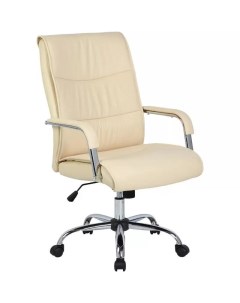Кресло для руководителя 509 TPU бежевое экокожа металл 1460677 Easy chair