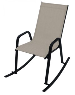 Кресло качалка Сан Ремо арт С 123 черный серо бежевый Garden story
