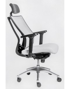 Эргономичное офисное кресло Promax PMX11KALM AL серое каркас черный Falto