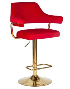 Барный стул CHARLY GOLD LM 5019 golden red velure Империя стульев