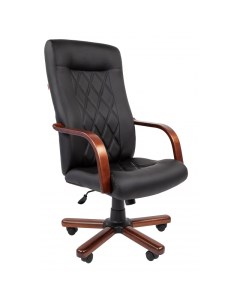 Кресло Офисное кресло EChair 430 TPU экокожа черный дерево Nobrand