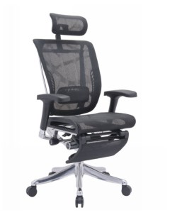 Кресло EXPERT SPRING RSPM01 BK сетка черная каркас черн с подножкой Falto-profi