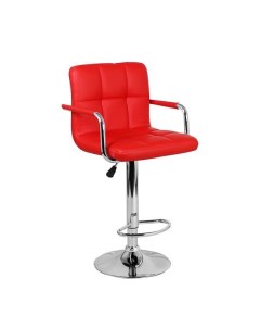 Барный стул Kruger arm WX 2318C red хром красный Империя стульев