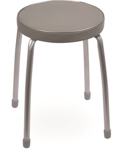 Табурет Фабрик 2 с мягким сиденьем 32 см темно серый Nika
