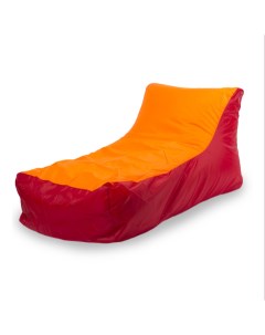 Кресло мешок Кушетка оксфорд Красный и оранжевый Пуффбери