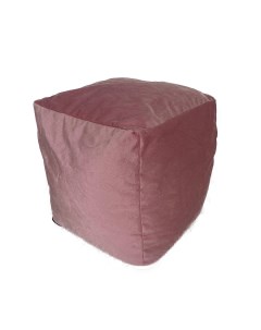 Кресло мешок Пуфик кубик Jaguar 11 Розовый Велюр Kreslo-puff