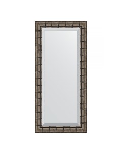 Зеркало в раме 53x113см BY 1146 серебряный бамбук Evoform