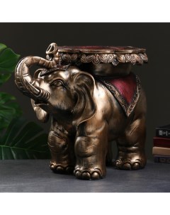 Подставка стол Слон бронза Хорошие сувениры