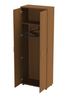 Шкаф для одежды 740х390х2050 мм цвет орех гварнери ШМ49 3 Монолит