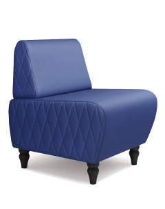 Кресло Буно экокожа синий Monofix