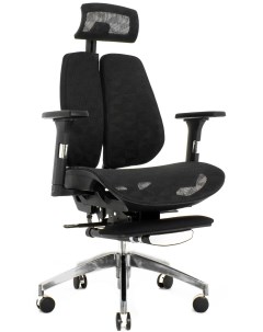 Офисное кресло с подножкой Orto Bionic Combi Footrest AMS 158A черный Falto
