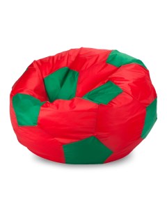 Кресло мешок Мяч XXL 105x105 оксфорд Красный и зеленый Пуффбери