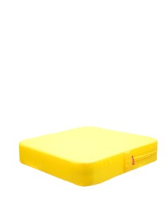 Подушка пуф Моби ВО 50х50х10 см водоотталкивающая ткань оксфорд желтая Freeform
