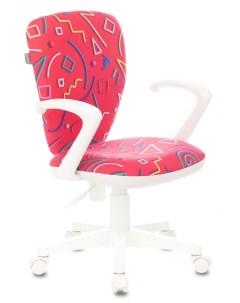 Кресло детское KD W10AXSN обивка ткань цвет малиновый Бюрократ
